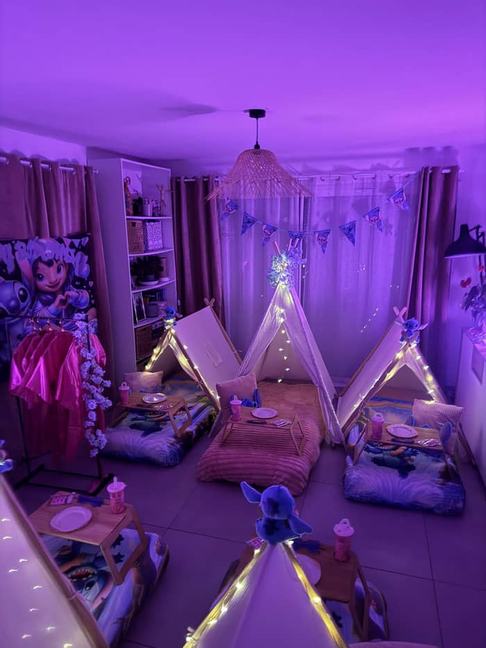 tentes et couchages de pyjama party — Katia Kids Maquillage, Pau (64)